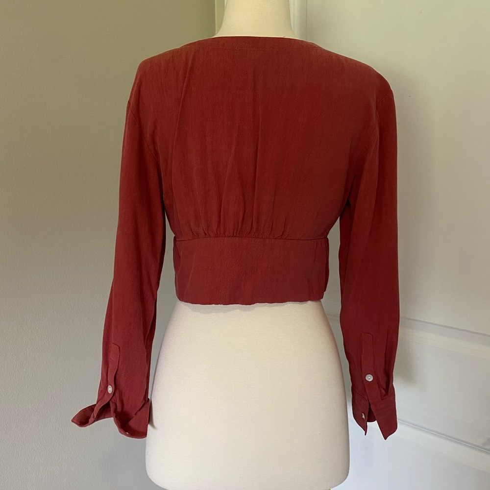 Madewell V-Neck Button-Up Blouse - Picture 3 of 6